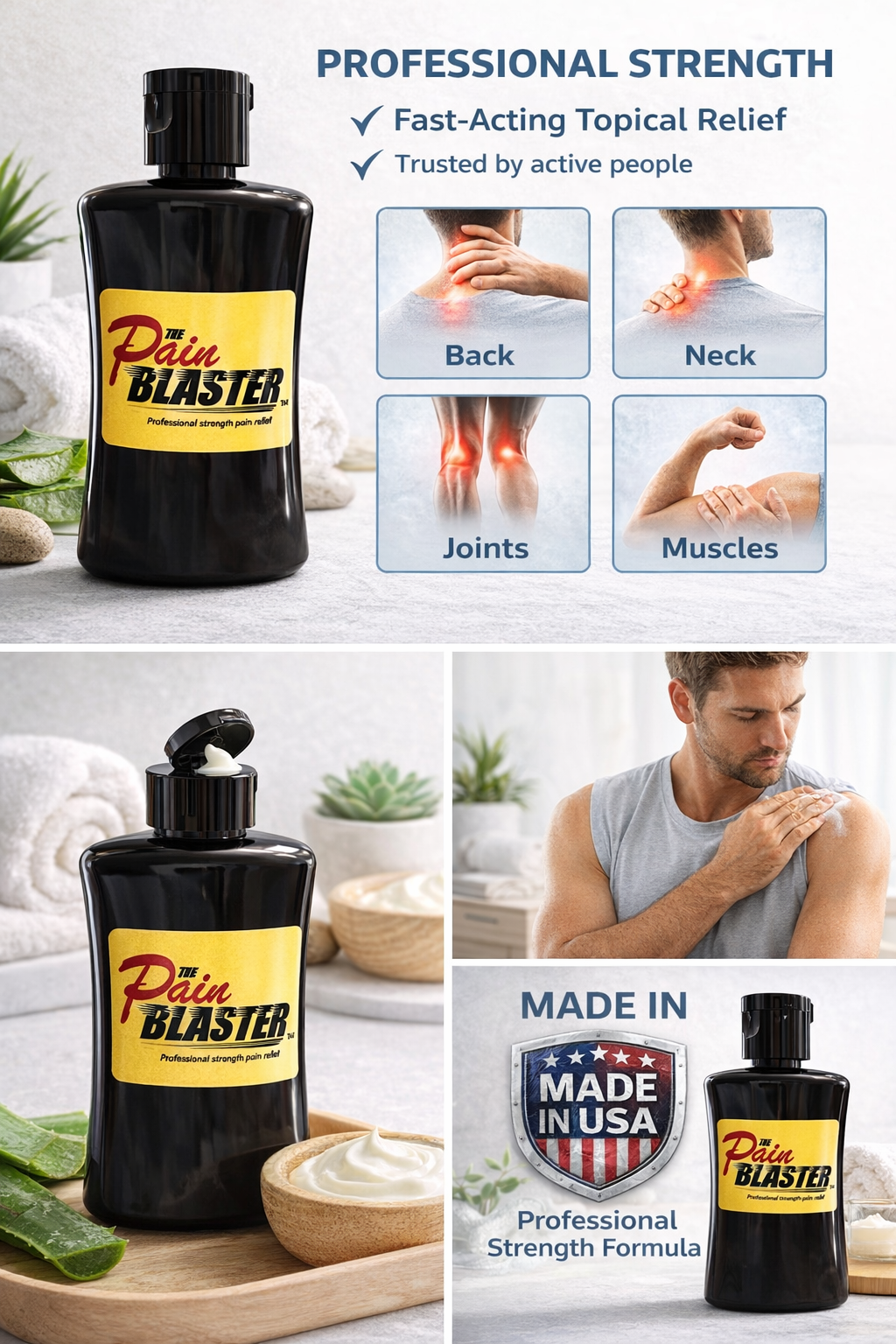 The CB Pain Blaster Relief enhanced w/Hemp Oil